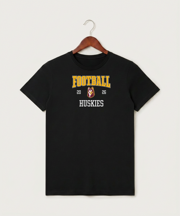 Pillager High School Football (Boys) - Black T-Shirt - Full Front