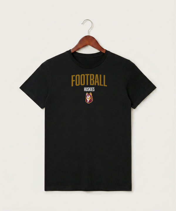 Pillager High School Football (Boys) - Black T-Shirt - Full Front