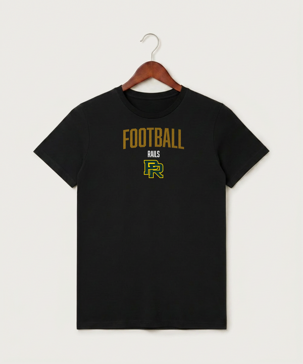 Proctor High School Football (Boys) - Black T-Shirt - Full Front