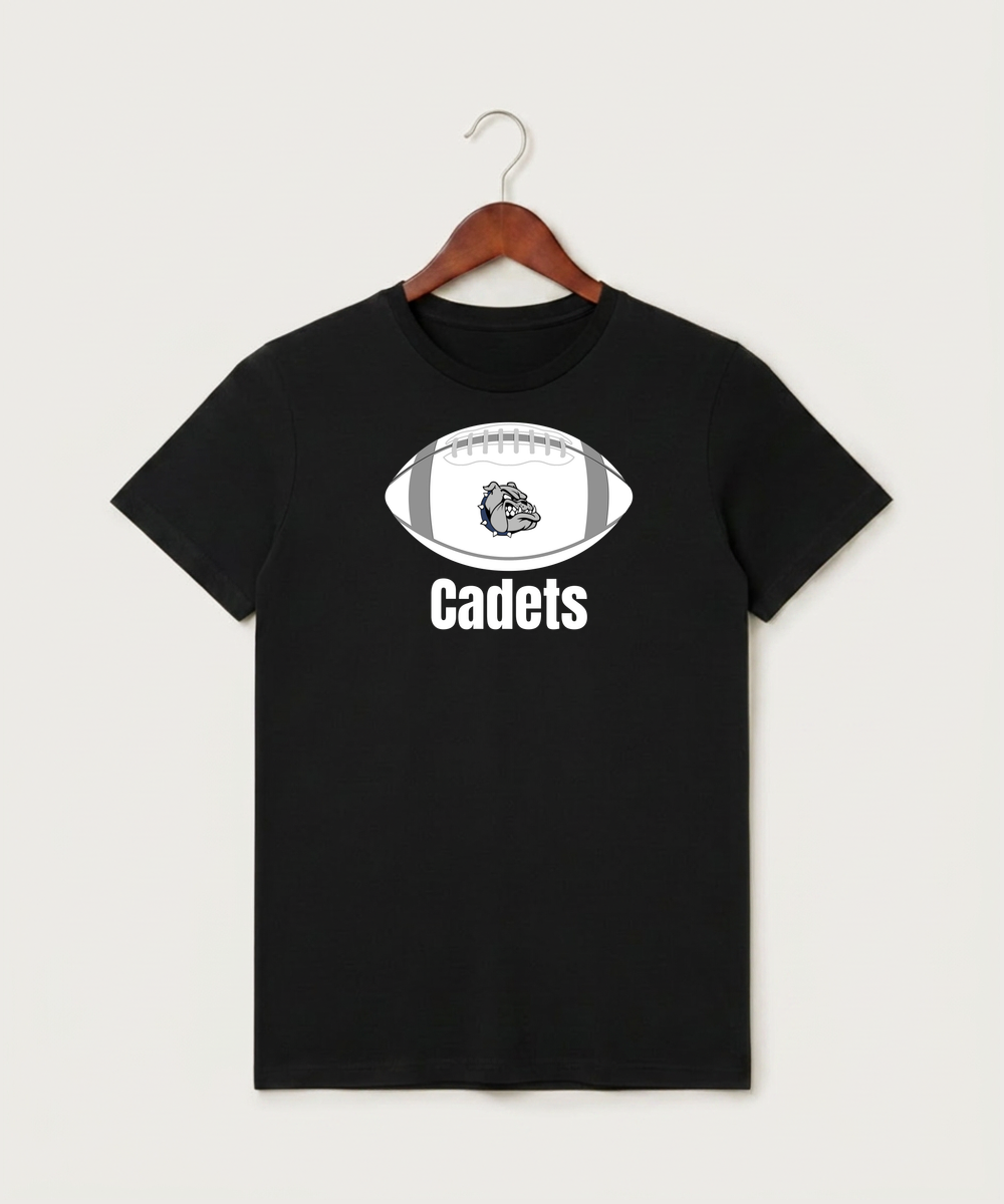 Sargent County High School Football (Boys) - Black T-Shirt - Full Front