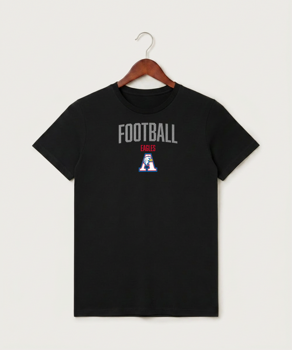 Apollo High School Football (Boys) - Black T-Shirt - Full Front