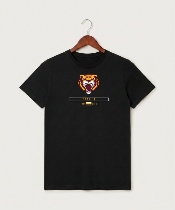 Stewartville High School Tennis (Coed) - Black T-Shirt - Full Front