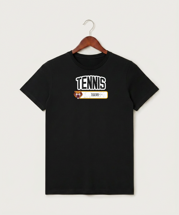 Stewartville High School Tennis (Coed) - Black T-Shirt - Full Front