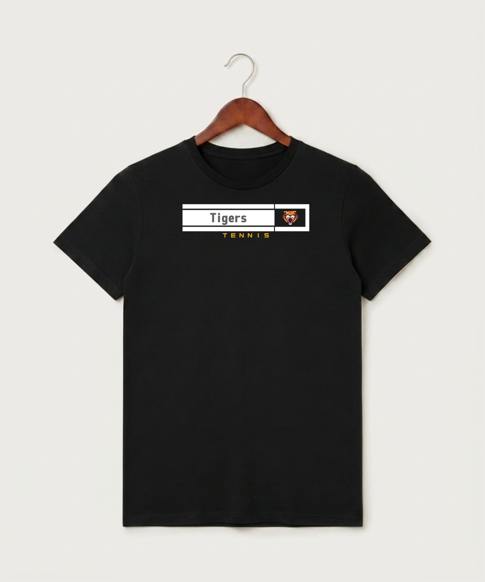 Stewartville High School Tennis (Coed) - Black T-Shirt - Full Front