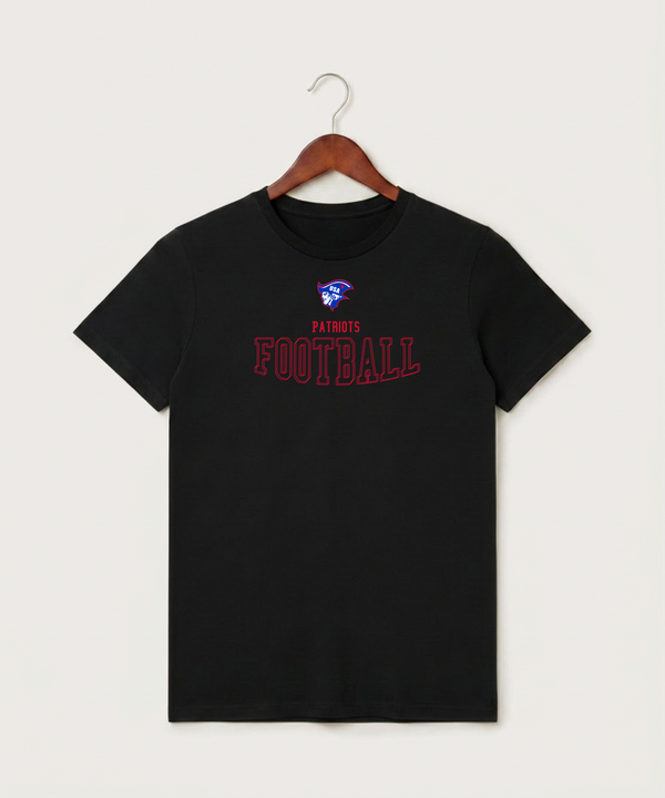 Upsala High School Football (Boys) - Black T-Shirt - Full Front