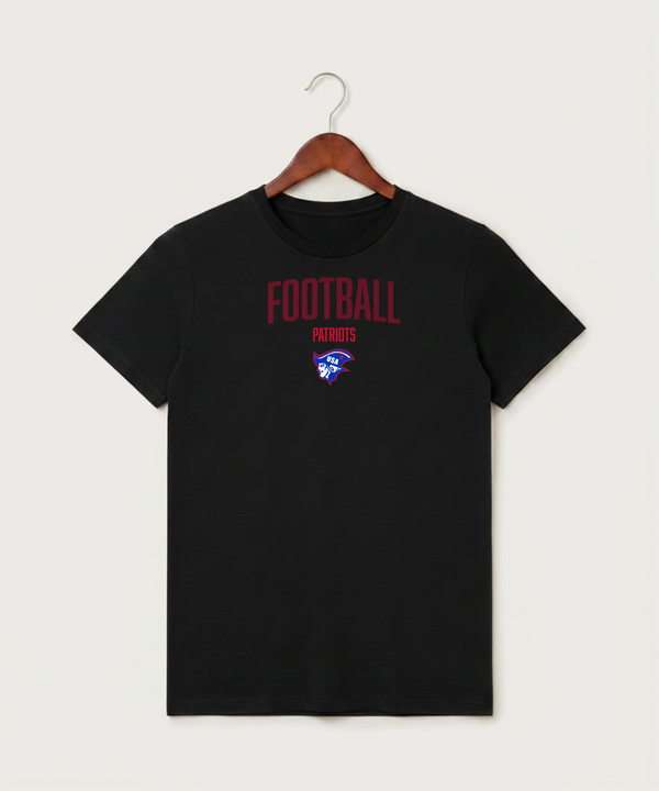Upsala High School Football (Boys) - Black T-Shirt - Full Front
