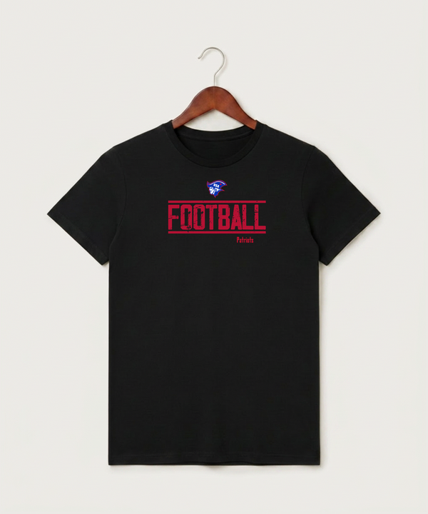 Upsala High School Football (Boys) - Black T-Shirt - Full Front