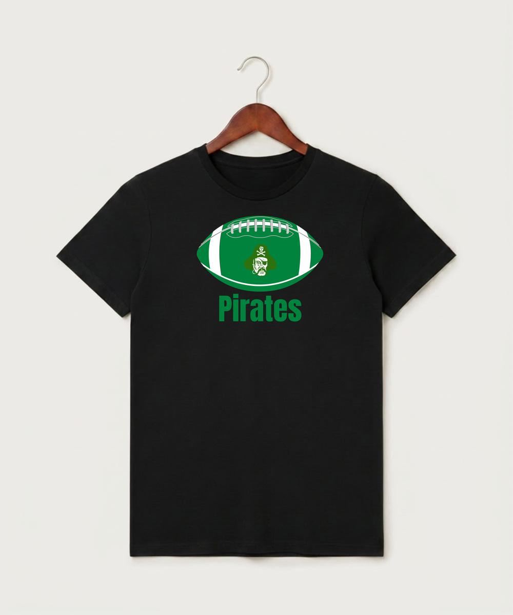 Verndale High School Football (Boys) - Black T-Shirt - Full Front