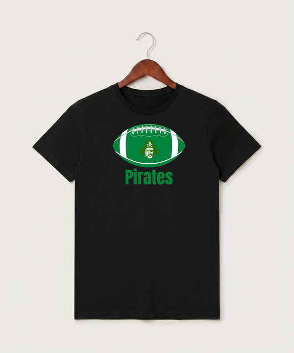 Verndale High School Football (Boys) - Black T-Shirt - Full Front
