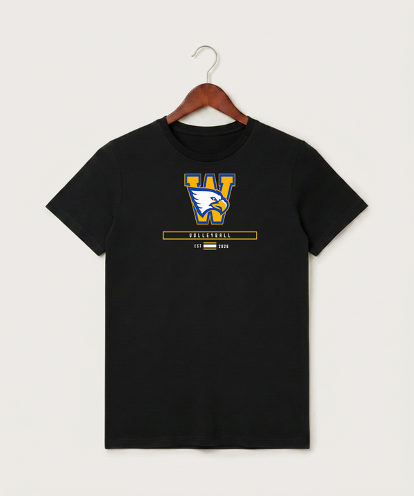 Windom Area High School Volleyball (Girls) - Black T-Shirt - Full Front