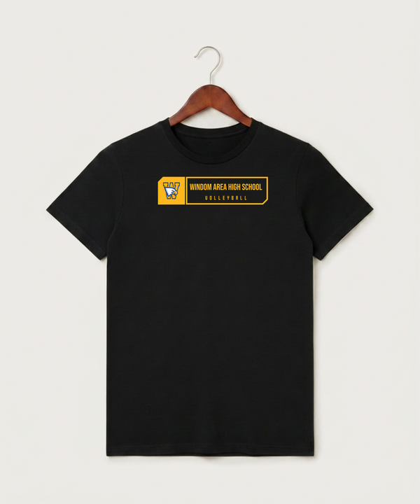 Windom Area High School Volleyball (Girls) - Black T-Shirt - Full Front