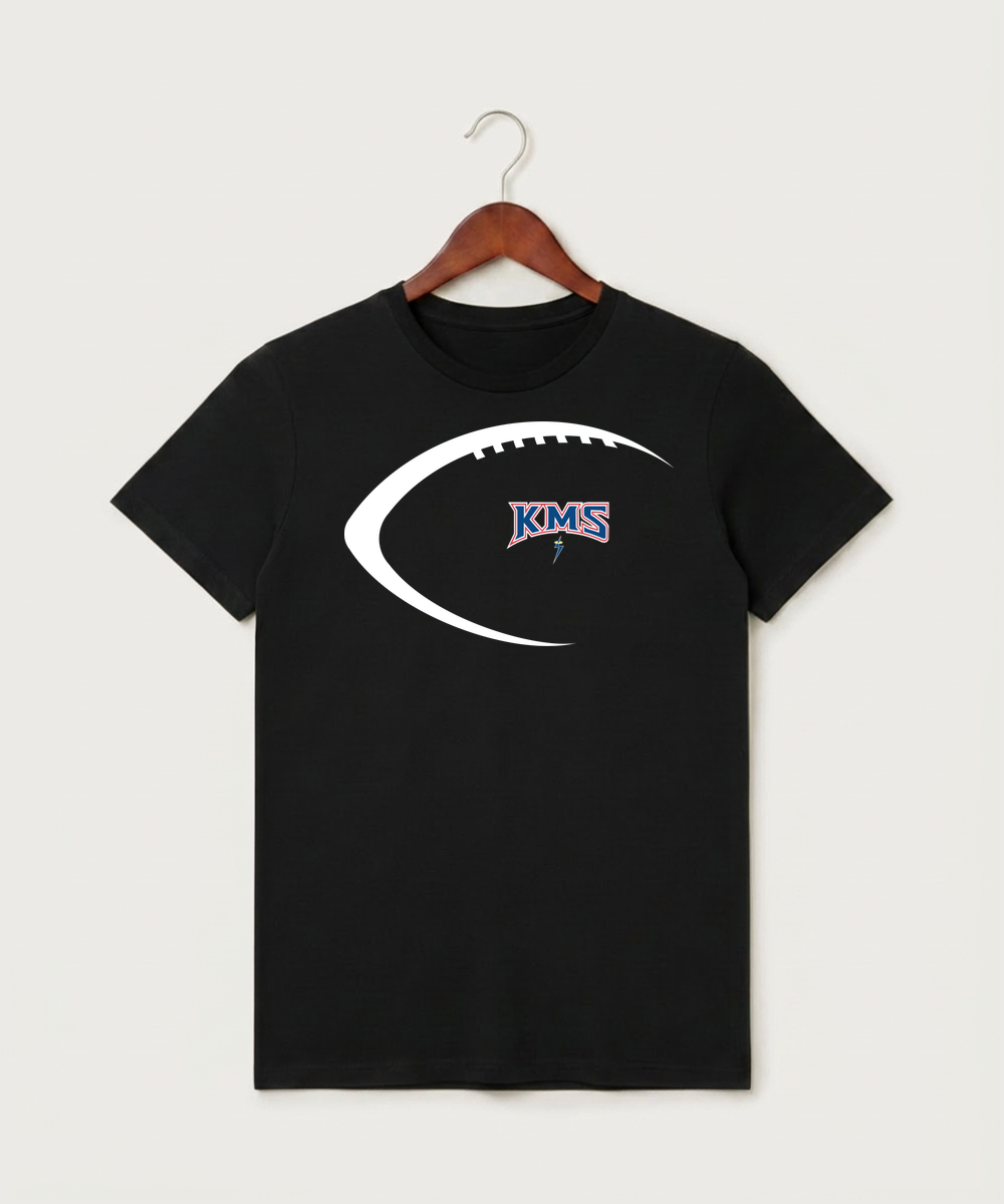 Kerkhoven-Murdock-Sunburg High School Football (Boys) - Black T-Shirt - Full Front