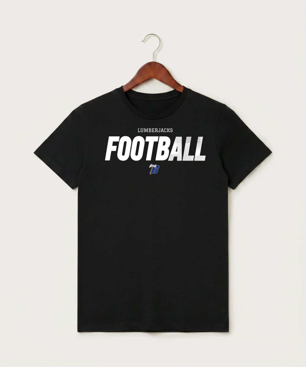 Bemidji High School Football (Boys) - Black T-Shirt - Full Front