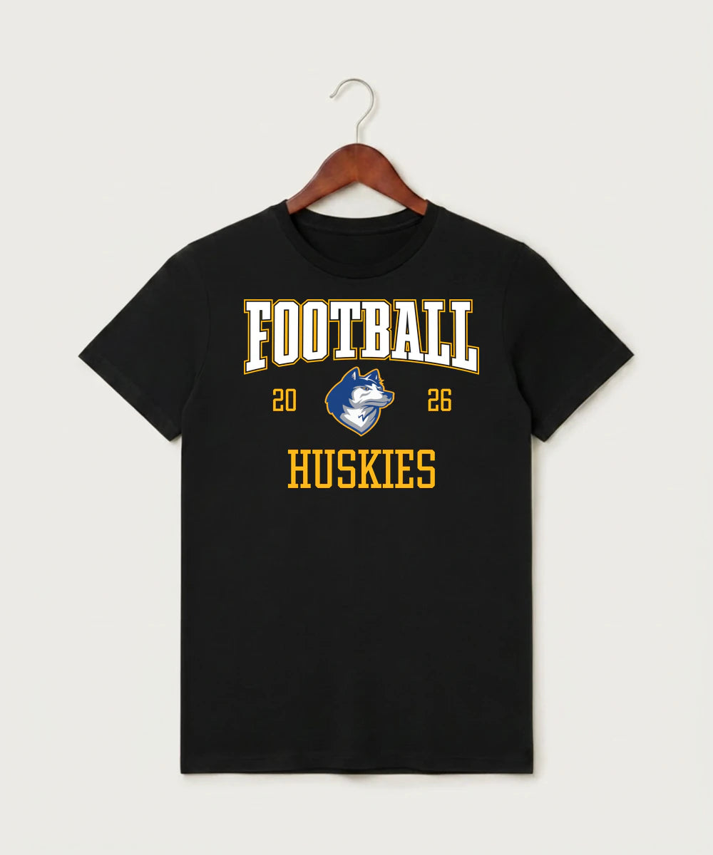 Bigfork Senior High School Football (Boys) - Black T-Shirt - Full Front