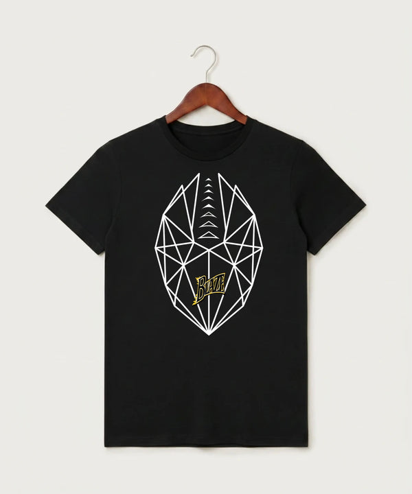 Burnsville High School Football (Boys) - Black T-Shirt - Full Front