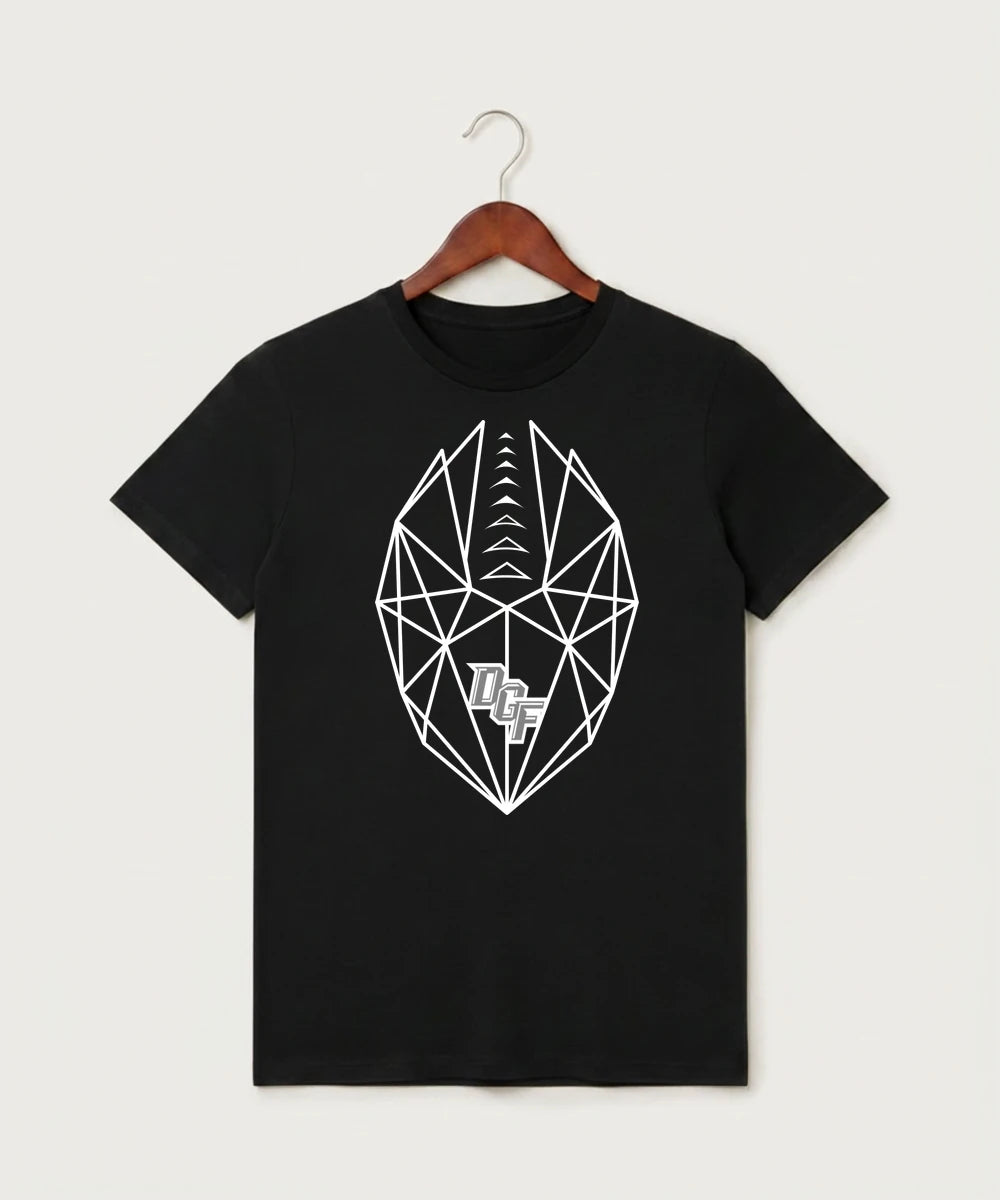 DGF High School Football (Boys) - Black T-Shirt - Full Front