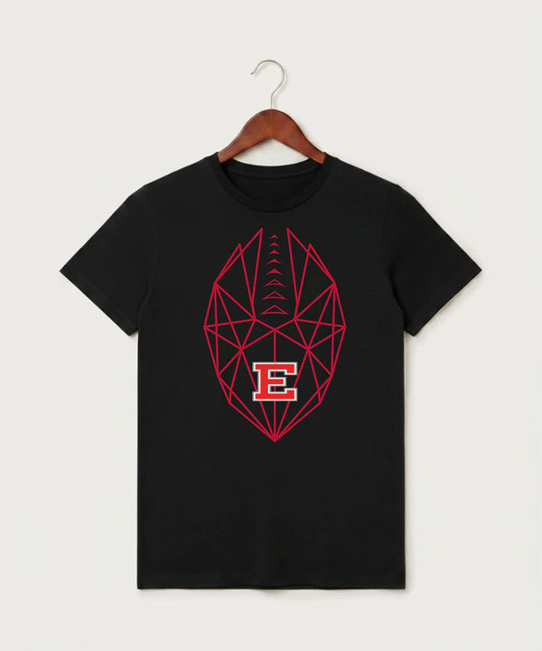 Duluth East High School Football (Boys) - Black T-Shirt - Full Front