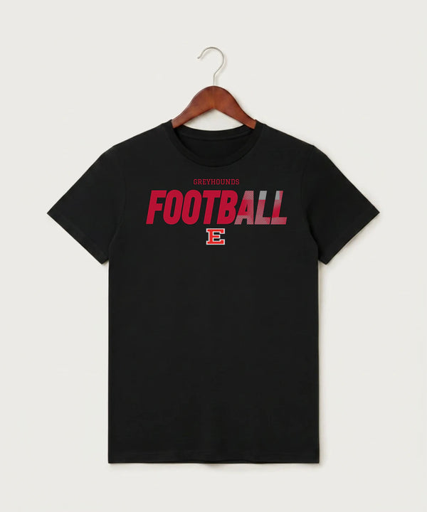 Duluth East High School Football (Boys) - Black T-Shirt - Full Front