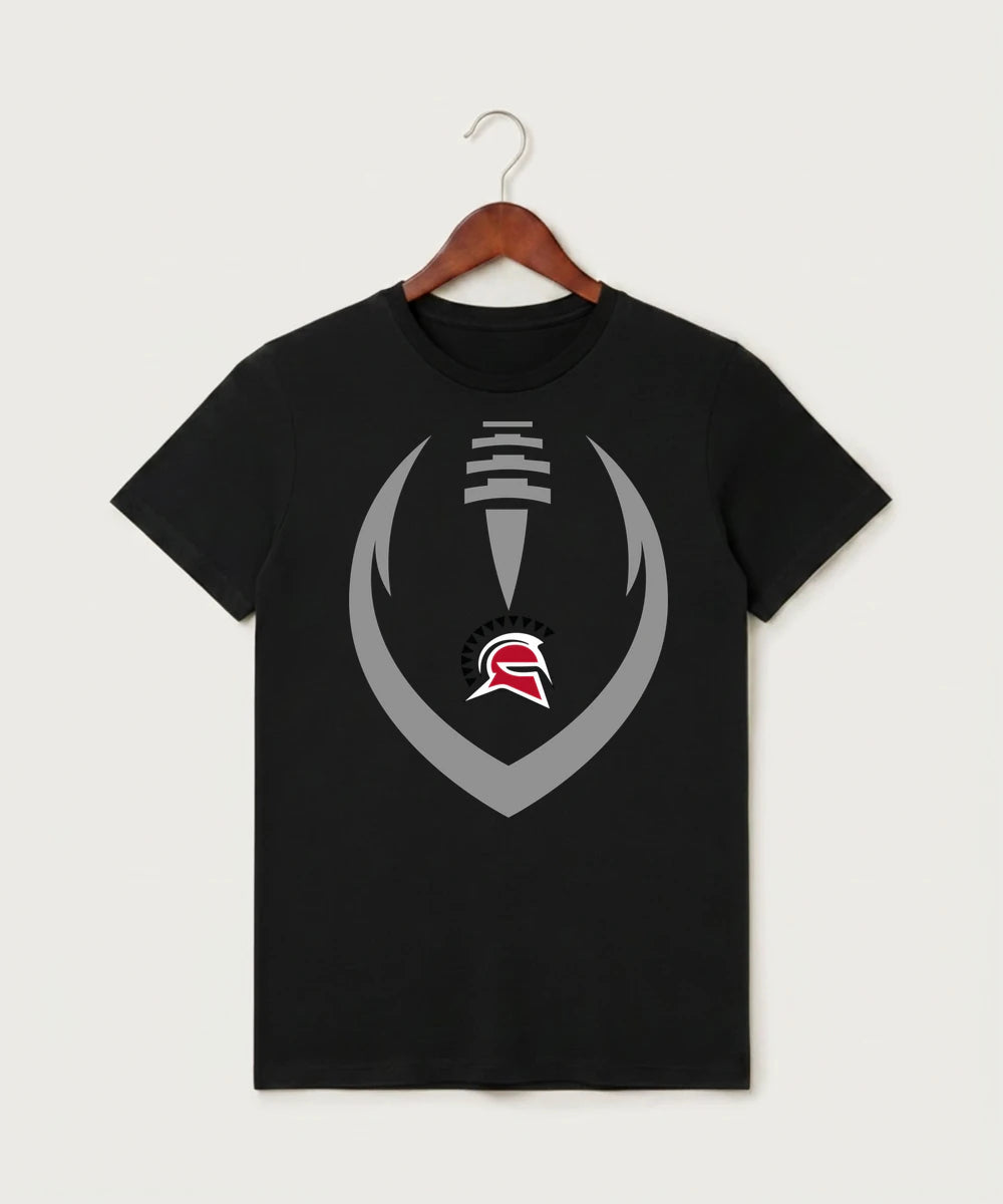 Hancock High School Football (Boys) - Black T-Shirt - Full Front