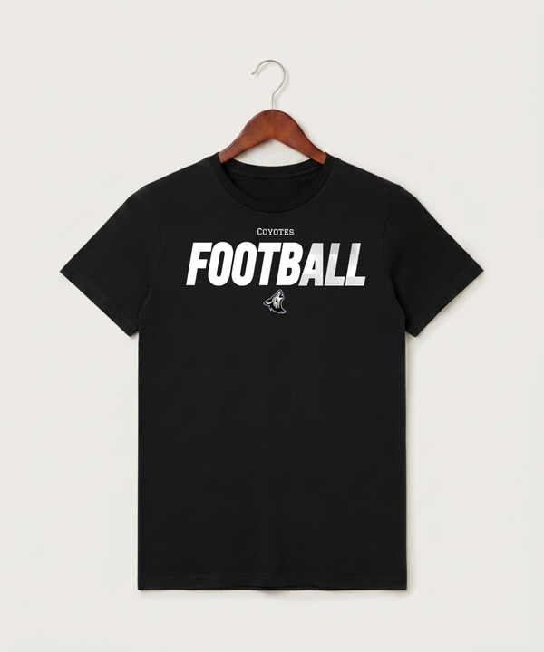 Heron Lake-Okabena High School Football (Boys) - Black T-Shirt - Full Front