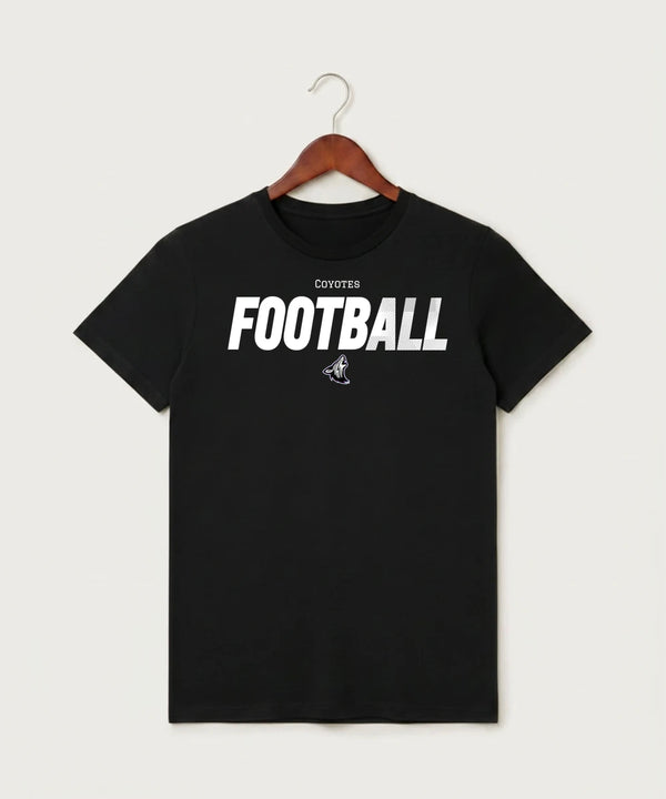 Heron Lake-Okabena High School Football (Boys) - Black T-Shirt - Full Front