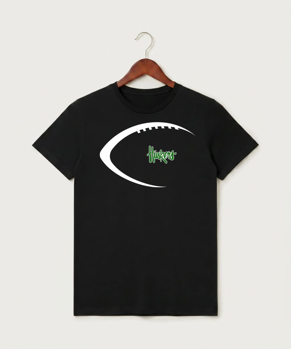 Holdingford High School Football (Boys) - Black T-Shirt - Full Front