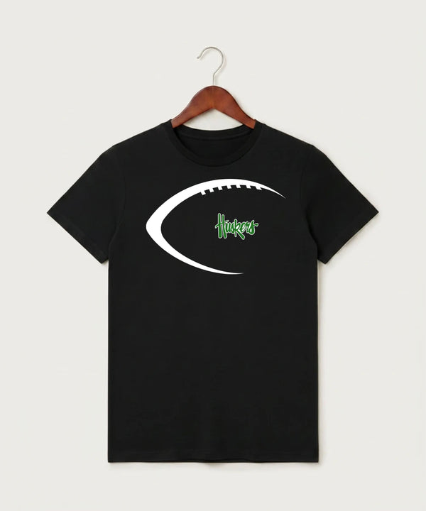 Holdingford High School Football (Boys) - Black T-Shirt - Full Front