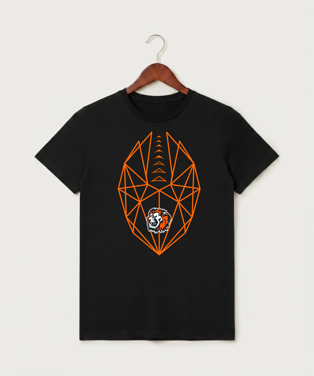 Ogilvie High School Football (Boys) - Black T-Shirt - Full Front