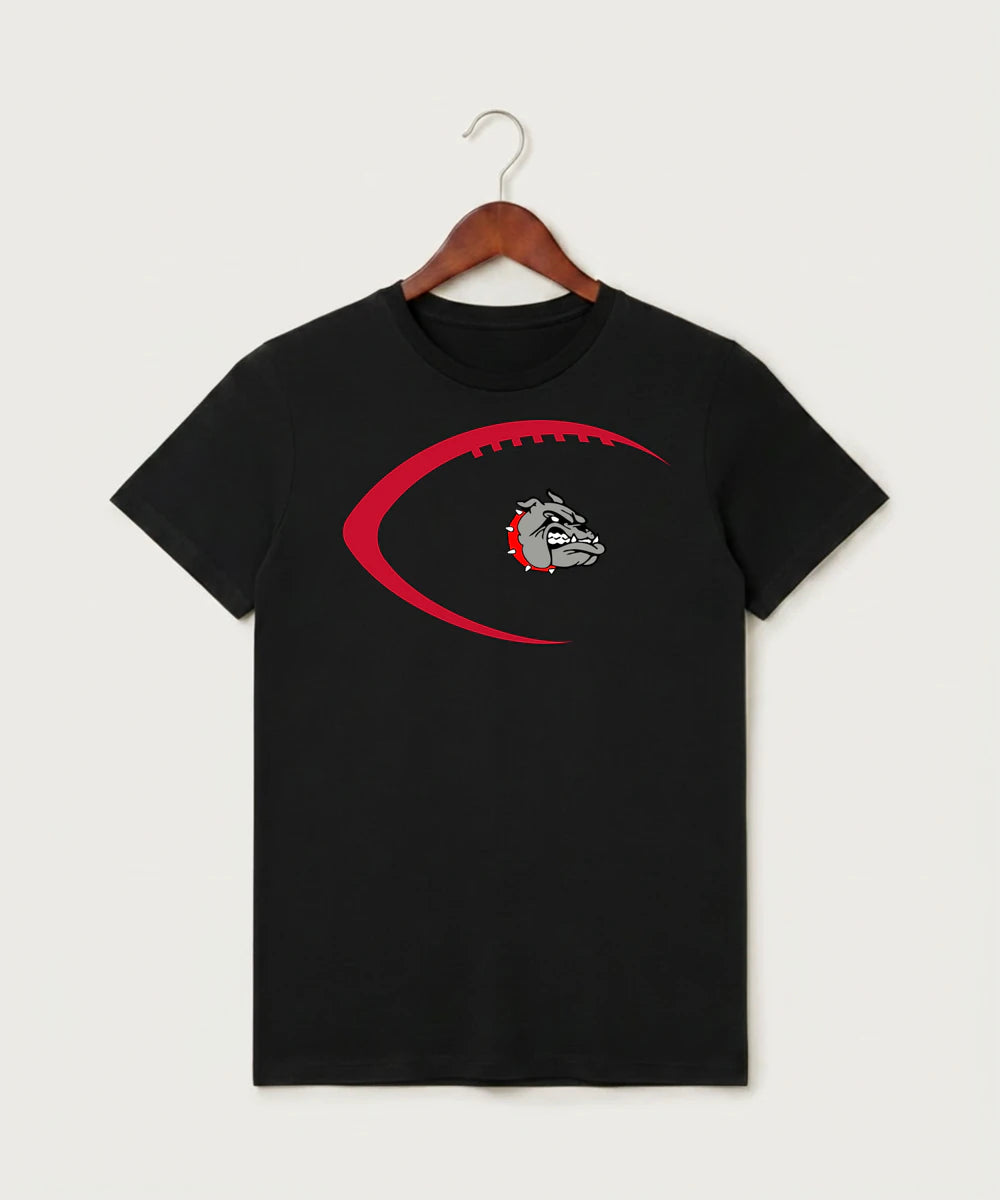 Otter Tail Central Football (Boys) - Black T-Shirt - Full Front