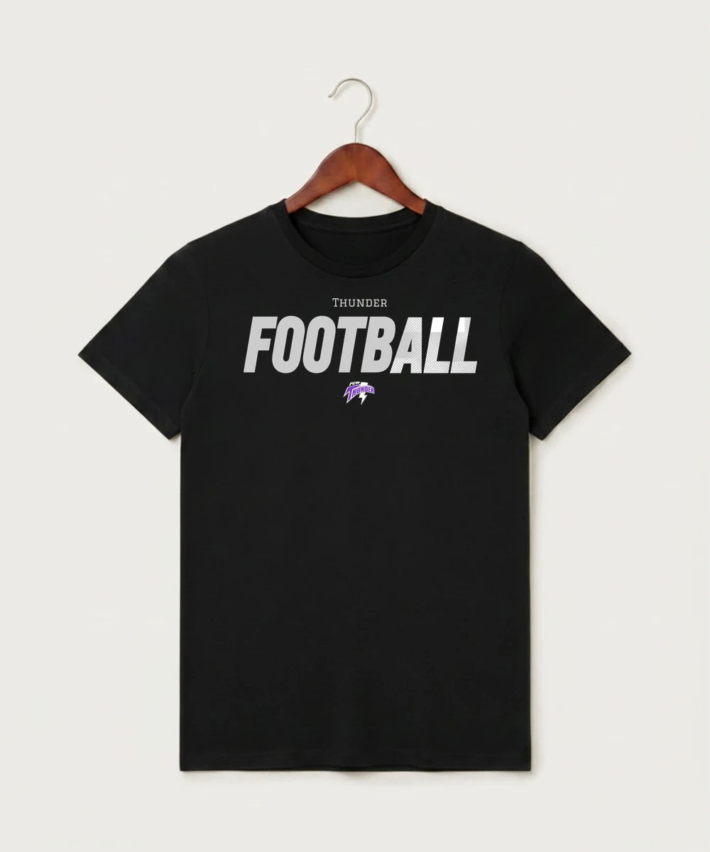 Polk County West Football (Boys) - Black T-Shirt - Full Front