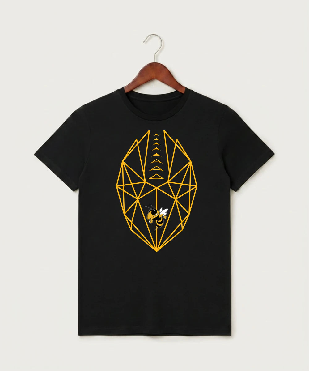 Perham High School Football (Boys) - Black T-Shirt - Full Front