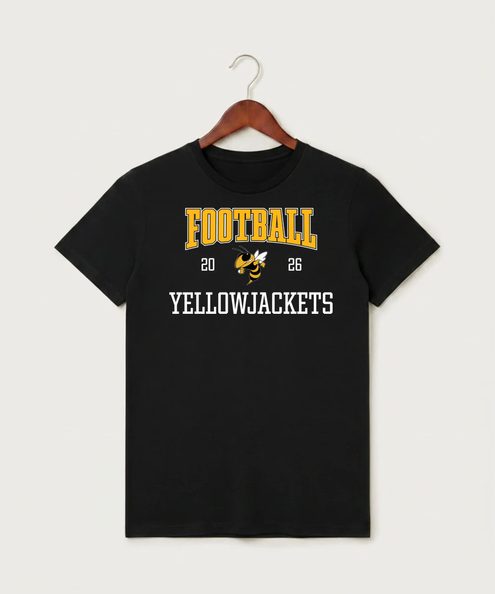 Perham High School Football (Boys) - Black T-Shirt - Full Front