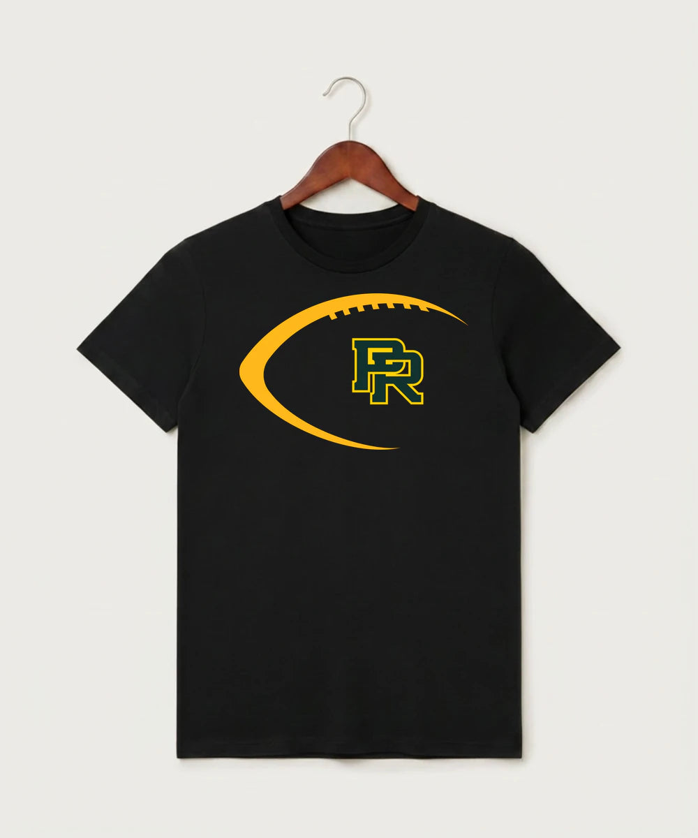 Proctor High School Football (Boys) - Black T-Shirt - Full Front