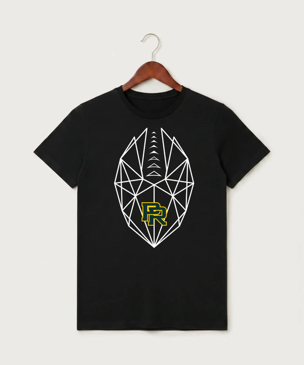 Proctor High School Football (Boys) - Black T-Shirt - Full Front