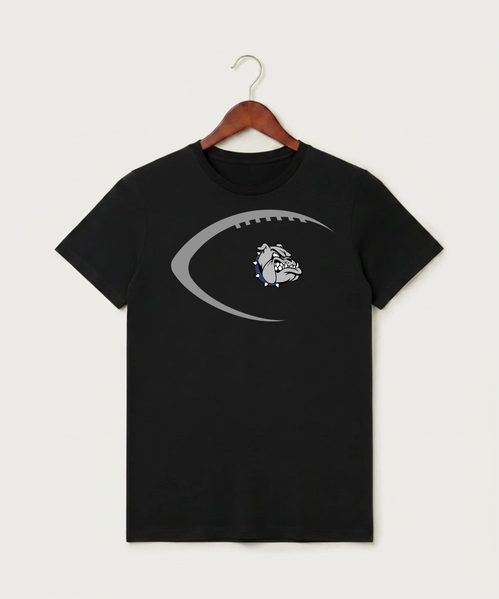 Sargent County High School Football (Boys) - Black T-Shirt - Full Front