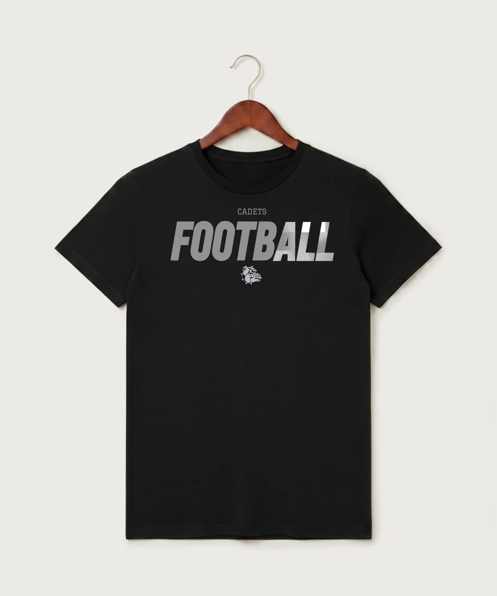 Sargent County High School Football (Boys) - Black T-Shirt - Full Front