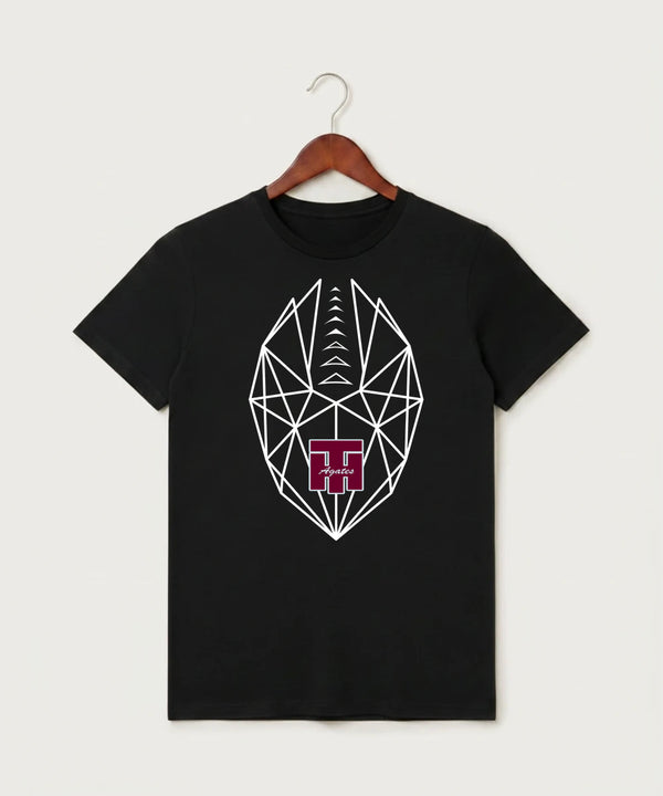 Two Harbors High School Football (Boys) - Black T-Shirt - Full Front