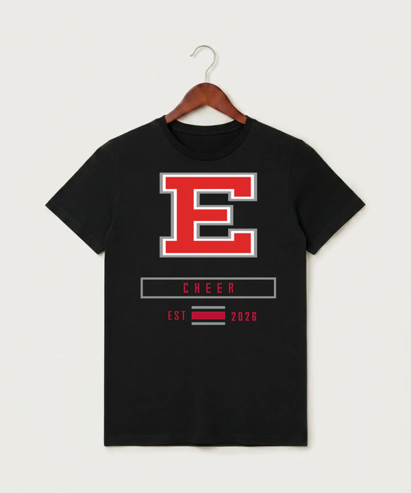 Duluth East High School Cheer (Coed) - Black T-Shirt - Full Front