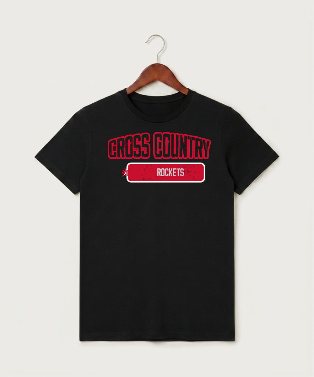 John Marshall High School Cross Country (Coed) - Black T-Shirt - Full Front