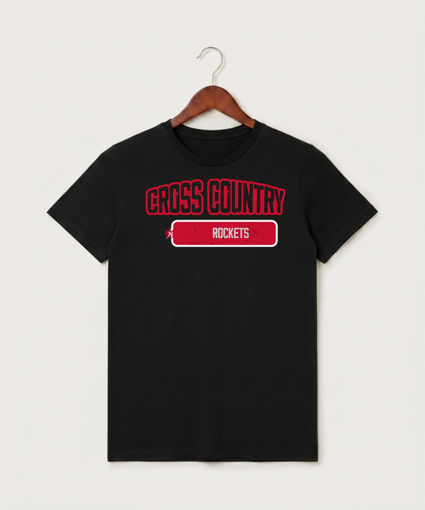 John Marshall High School Cross Country (Coed) - Black T-Shirt - Full Front