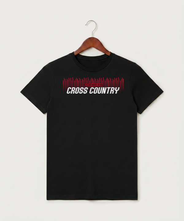 John Marshall High School Cross Country (Coed) - Black T-Shirt - Full Front