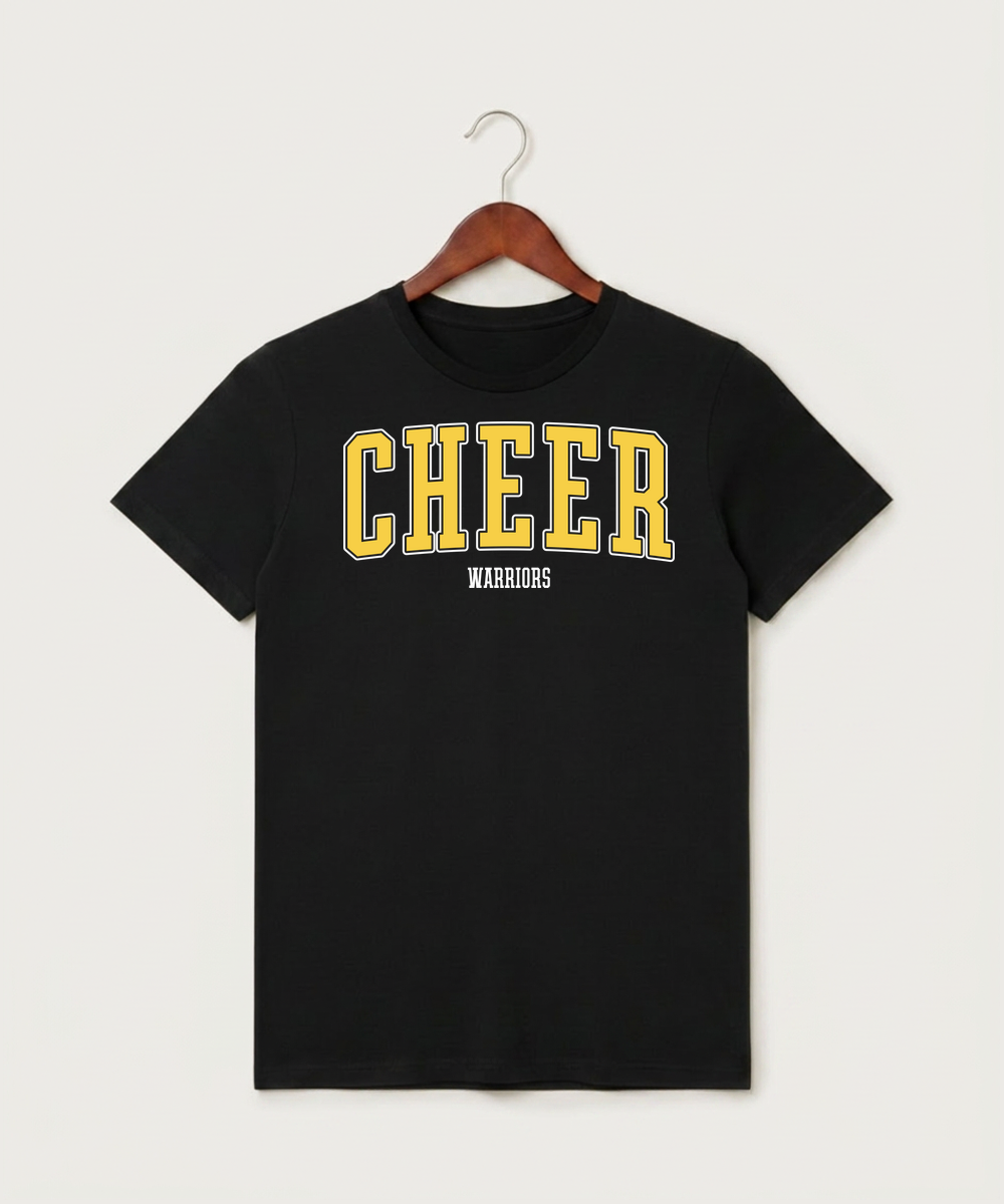Wausau West High School Cheer - Black T-Shirt - Full Front