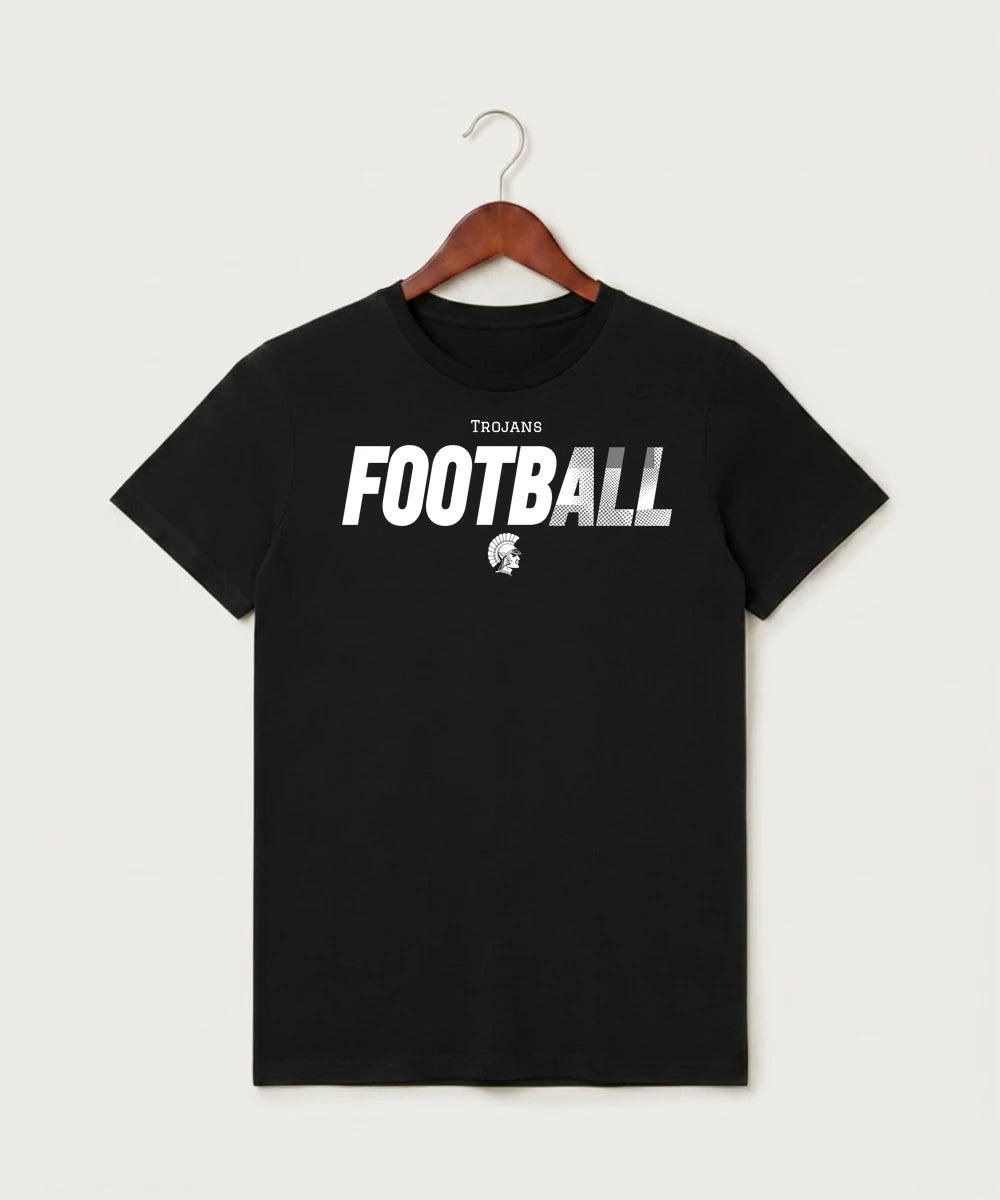 Wauwatosa West Football - Black T-Shirt - Full Front