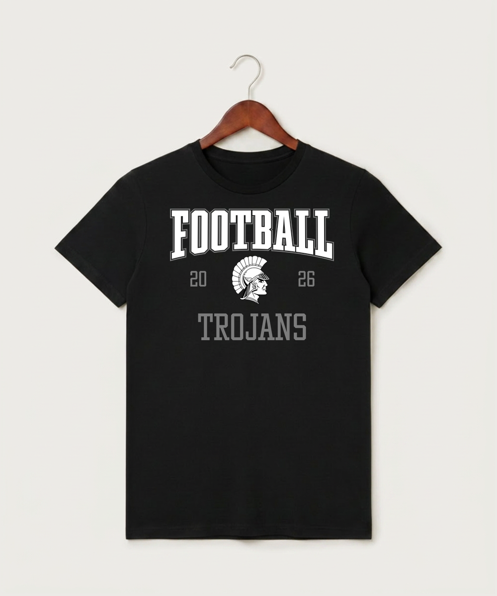 Wauwatosa West Football - Black T-Shirt - Full Front