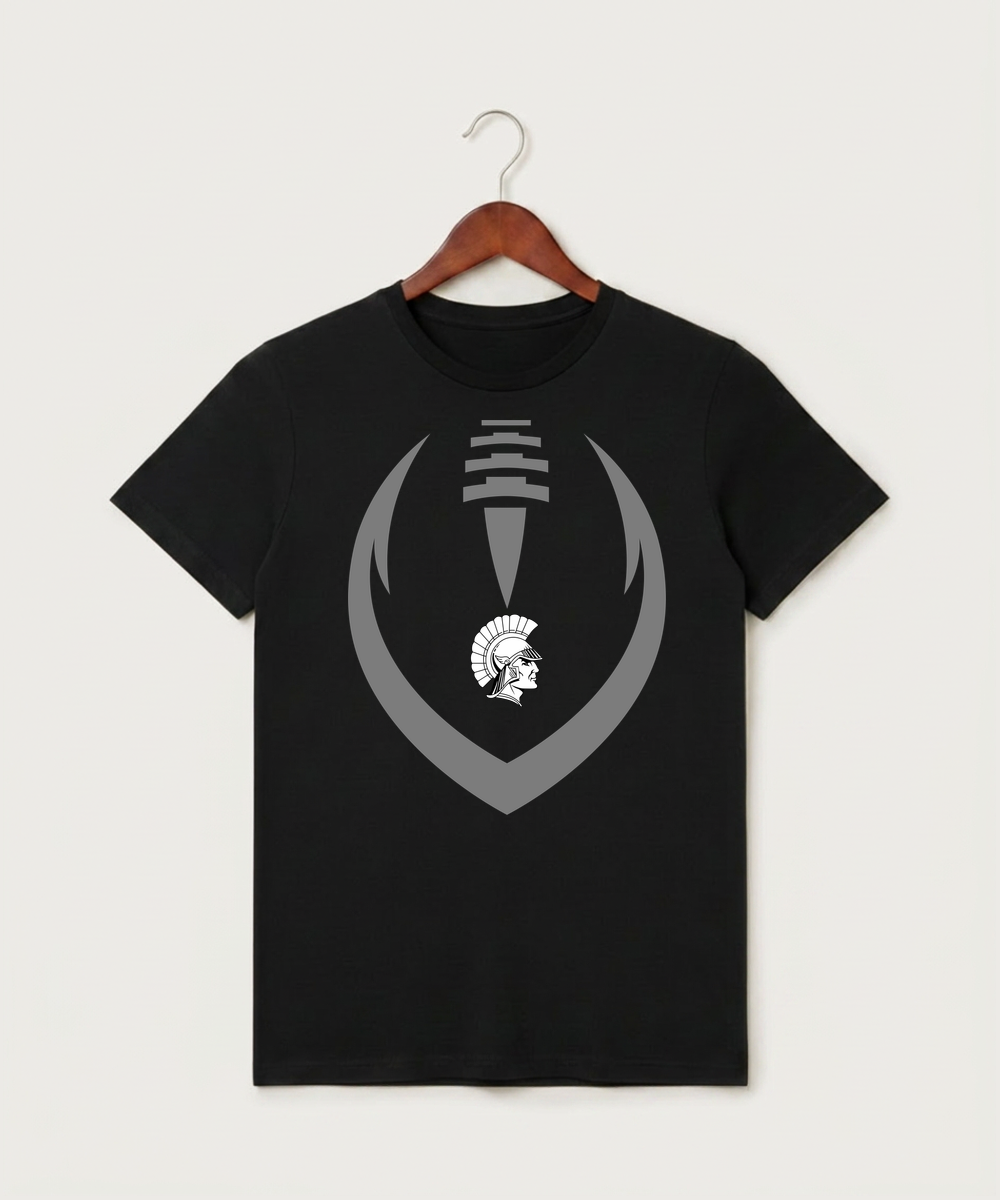 Wauwatosa West Football - Black T-Shirt - Full Front