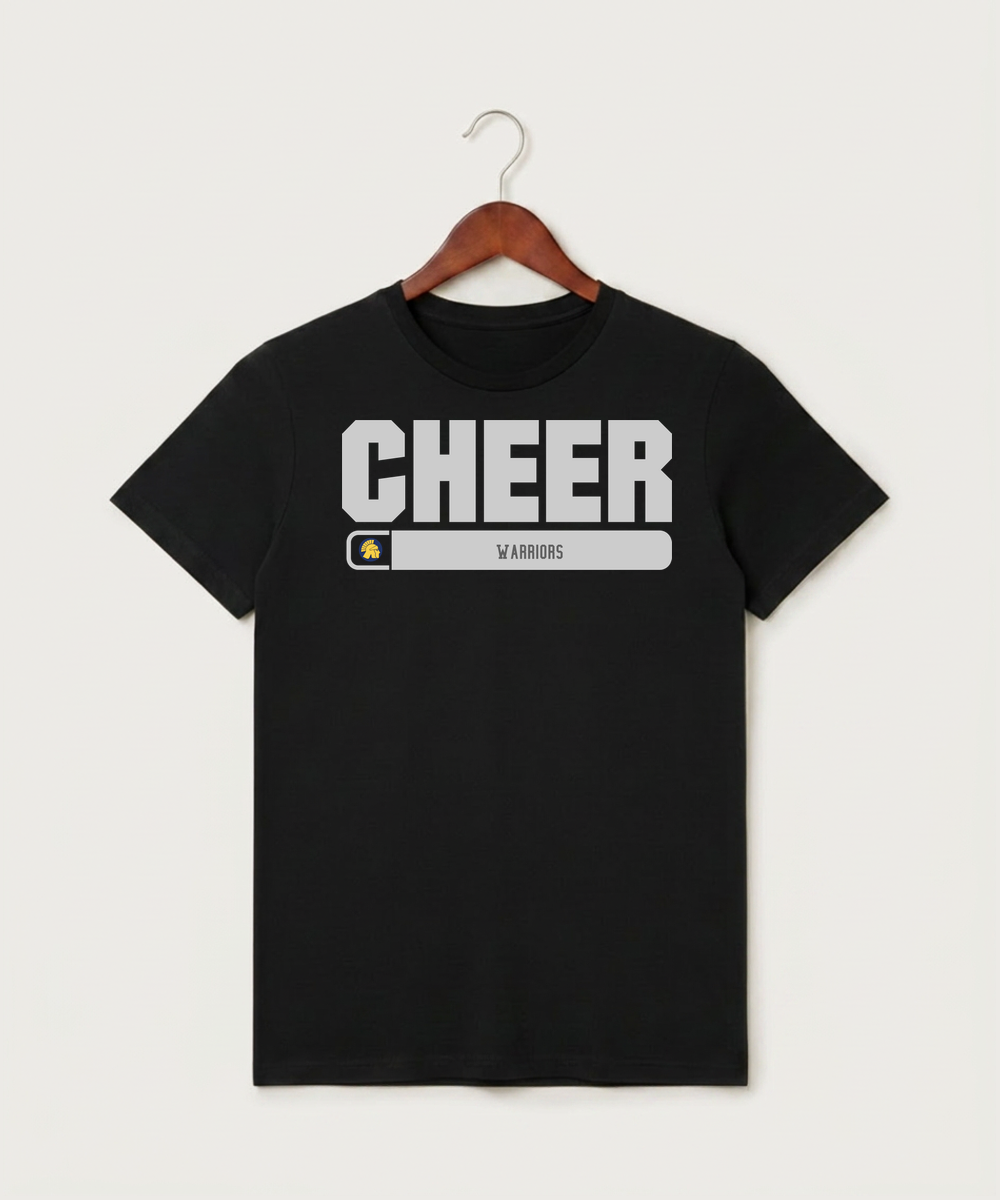 Wausau West High School Cheer - Black T-Shirt - Full Front
