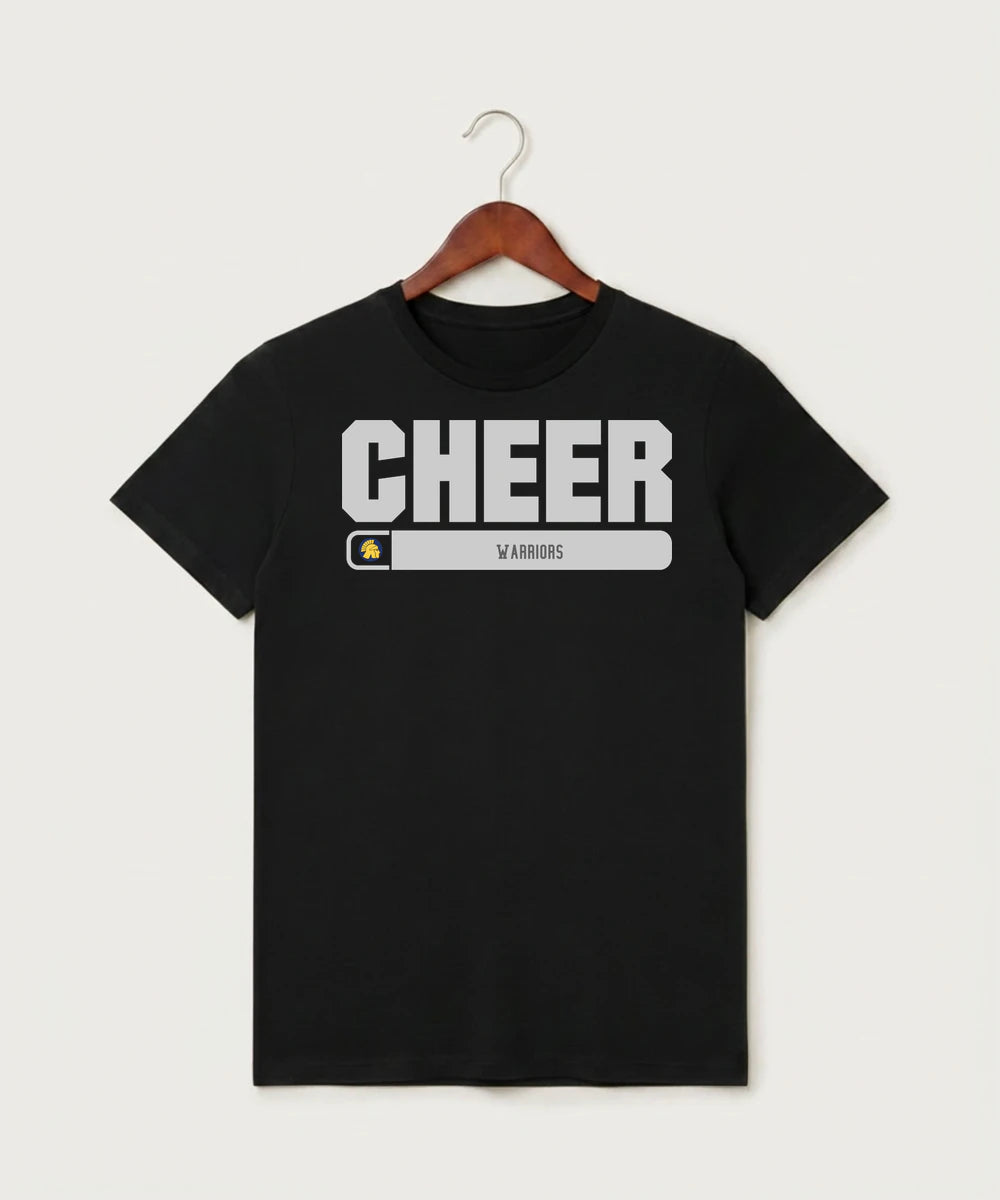 Wausau West High School Cheer - Black T-Shirt - Full Front
