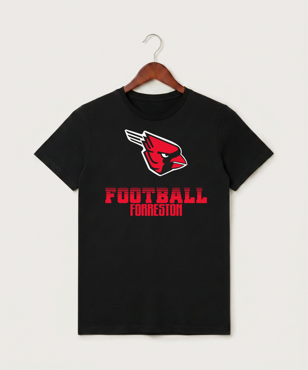 Forreston Football - Black T-Shirt - Full Front