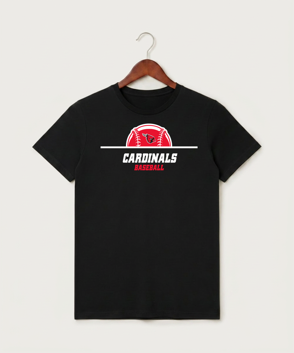 Forreston Baseball - Black T-Shirt - Full Front