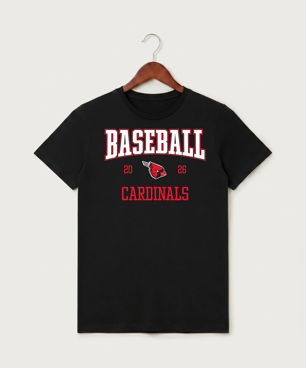 Forreston Baseball - Black T-Shirt - Full Front